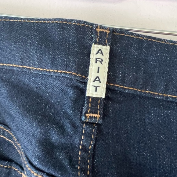 Women's Ariat High Rise Flare Jeans - Dark Blue - 34S - Picture 6 of 8